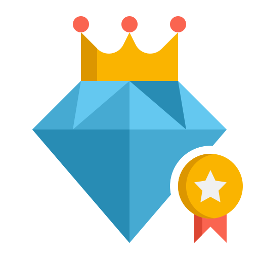 Ícone de acabamento premium