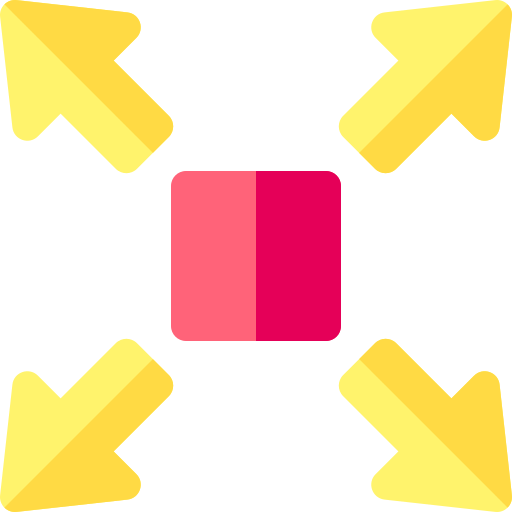 Ícone de tamanho impactante